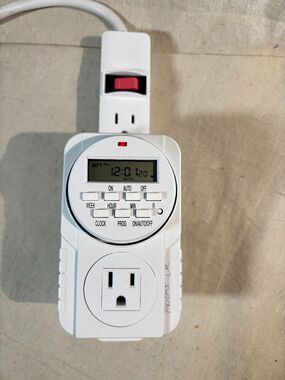 Programmable Outlet Timer Heavy Duty One Plug Onboard Battery